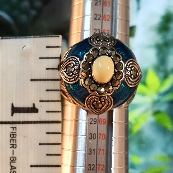 Sterling Silver Plated Fashion Ring Size 11.5 - Picture 8 of 10